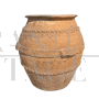Grande orcio vaso antico da esterno in terracotta, XVIII secolo                            