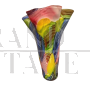 Grande vaso a fiore in vetro di Murano multicolore, anni '80                            