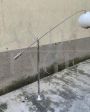 Lampada da terra vintage con snodo sferico, Italia anni '70 