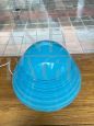 Lampada di Alfredo Barbini in vetro di Murano azzurro