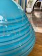Lampada di Alfredo Barbini in vetro di Murano azzurro