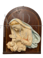 Madonna capoletto in maiolica policroma Signa, Toscana anni '40                           