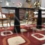 Tavolo design di Angelo Mangiarotti in marmo nero Marquina con piano ovale