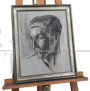 Mina Anselmi - dipinto ritratto di giovane uomo di profilo, 1940                            