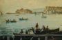 Dipinto Napoli di E. Ferrante, Scuola Posillipo, olio su tela 