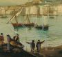 Dipinto Napoli di E. Ferrante, Scuola Posillipo, olio su tela 
