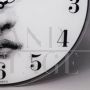Orologio da parete design Fornasetti in vetro, Italia anni '90