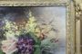 Theodore Ange Coquelin - dipinto con viole e mimose                            