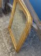 Specchio dell'800 in foglia oro con vetro originale