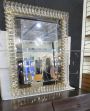 Specchio Faustig retroilluminato con gocce di cristallo Swarovski