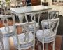 Set di 6 sedie vintage shabby chic anni '50