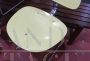 Set di 4 sedie design di Georges Coslin in metallo e formica gialla