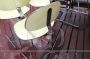Set di 4 sedie design di Georges Coslin in metallo e formica gialla
