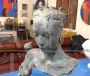Alessio Deli - scultura in bronzo con busto femminile                            