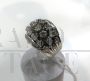 Anello vintage in oro bianco con diamanti, anni '70                            