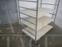 Grande carrello industriale a ripiani vintage anni '70