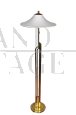Lampada piantana stile art déco in ottone, anni '60