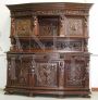 Grande credenza antica in stile rinascimentale con alzata