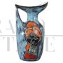 Vaso o caraffa vintage in ceramica con decoro smaltato, anni '60