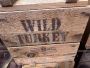 Cassa in legno Wild Turkey vintage americana