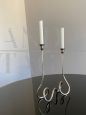 Candelabro in argento Sheffield, Italia anni '70