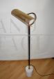 Lampada piantana anni '70 in ottone con base in marmo 