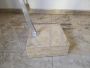 Lampada da terra piantana ad arco vintage con base in marmo