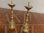 Coppia di candelabri Impero antichi in bronzo, primi '800