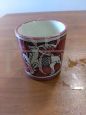 Brocca con 6 bicchieri vintage di Ceramiche L.Ar.Ce Orvieto