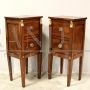 Coppia di comodini Direttorio con bronzi in stile Retour d'Egypte, Italia 1798/1805                            