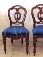 Set di 4 sedie da pranzo Vittoriane, fine XIX secolo
