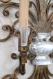 Appliques attribuite alla Maison Baguès in ferro dorato, anni '50