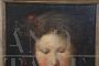 Dipinto ritratto di ragazza, primi '900, olio su tavola