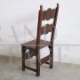 Sedia rinascimentale in noce intagliato, XVII secolo