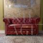 Divano Chesterfield rosso inglese                            
