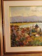 Luigi Redaelli, dipinto paesaggio Lago di Pusiano