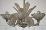 Lampadario in vetro di Murano anni '40 stile Barovier                            