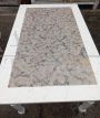 Tavolo antico con piano in marmo bicolore