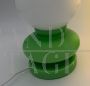 Coppia di lampade da tavolo vintage in vetro di Murano verde