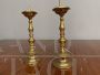 Coppia di candelabri Impero antichi in bronzo, primi '800                            