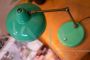 Lampada da tavolo vintage verde acqua snodabile                            
