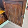 Piccola credenza liberty provenzale laccata verde, primi '900