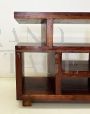 Mobile libreria porta tv vintage anni '90 in legno                            