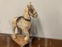 Cavallo giocattolo antico in cartapesta dell'800