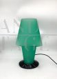 Lampada da tavolo Egitto di Mazzega in vetro di Murano verde, 1995                            