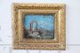 Antica Venezia dipinto olio su tavola del XIX secolo                            
