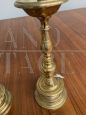 Coppia di candelabri Impero antichi in bronzo, primi '800