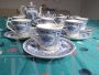Set da caffe Petrus Regout - Royal Sphinx in ceramica decorata blu