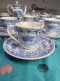 Set da caffe Petrus Regout - Royal Sphinx in ceramica decorata blu