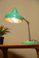 Lampada da tavolo vintage verde acqua snodabile